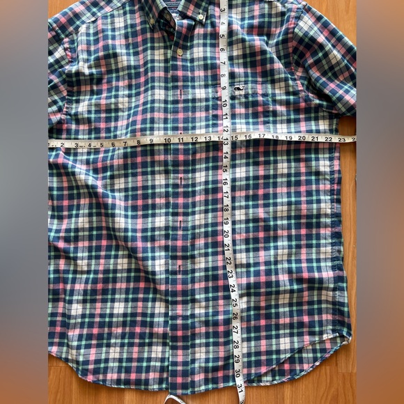 Vineyard Vines  Performance Flannel Classic Fit Tucker Shirt Size L - Picture 3 of 13